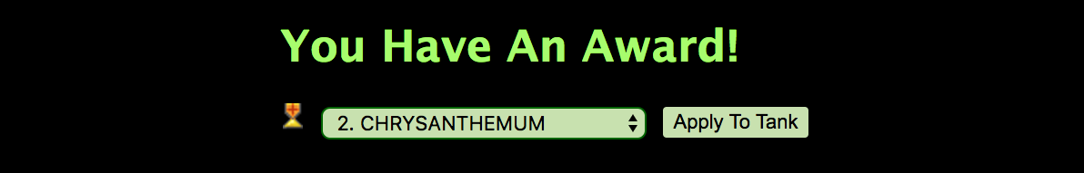 CHRYSANTHEMUM is awarded the WAR CORRESPONDENT